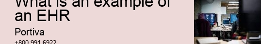 What is an example of an EHR